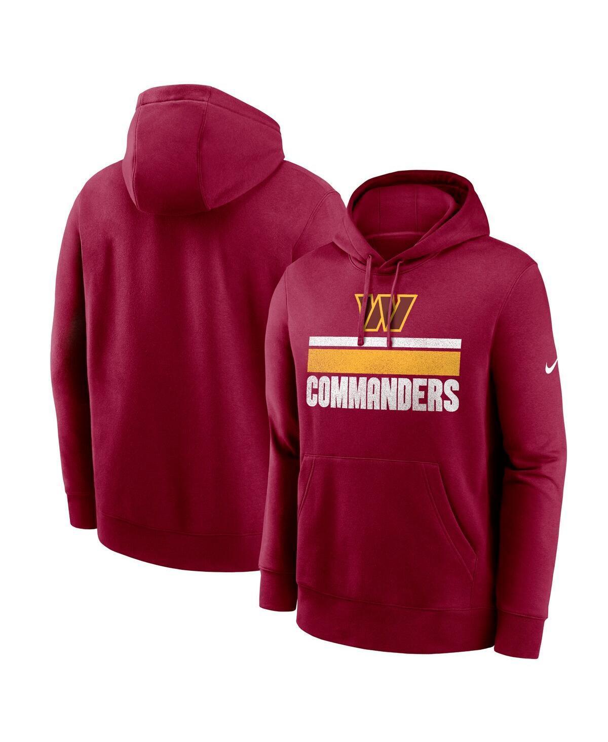 Mens Nike Burgundy Washington Commanders Club Fleece Pullover Hoodie Product Image