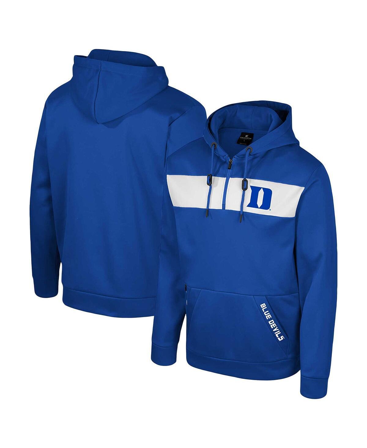 Colosseum Mens Duke Blue Devils Quarter-Zip Hoodie Product Image