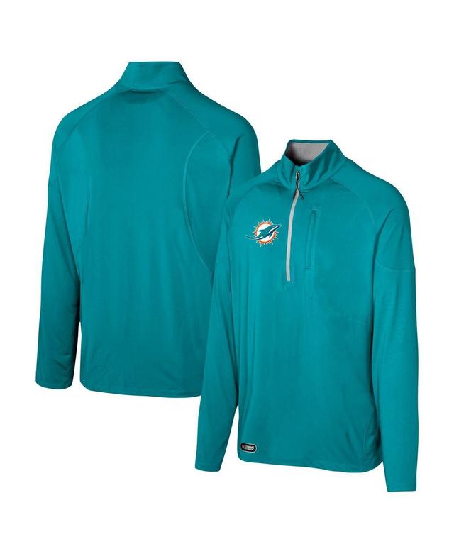 Outerstuff Mens Aqua Miami Dolphins Grind Iron Quarter-Zip Top Product Image