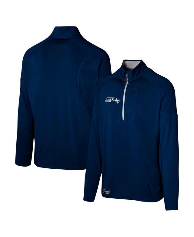 Outerstuff Mens College Navy Seattle Seahawks Grind Iron Quarter-Zip Top Product Image