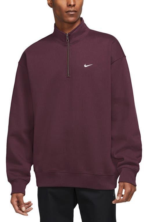 Nike Solo Swoosh Oversize Quarter Zip Sweatshirt Product Image