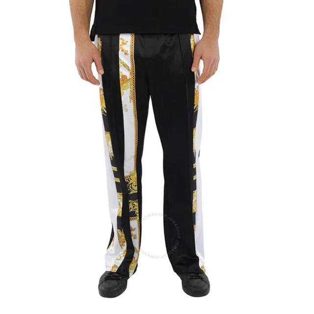 Men's Barocco Print Track Pants In Black Product Image