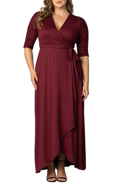 Kiyonna Meadow Dream Wrap Maxi Dress Product Image