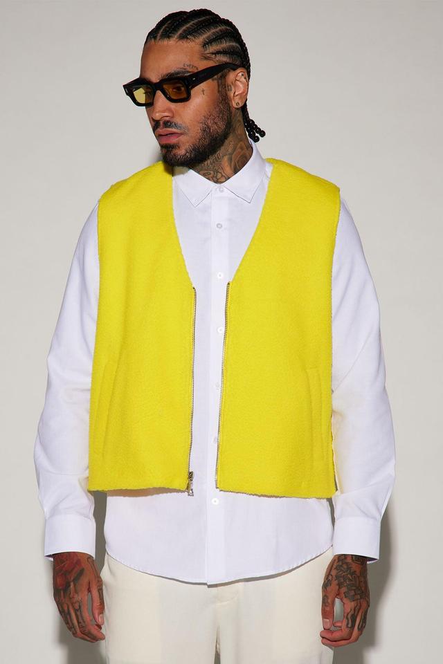 Boulder Sherpa Vest - Yellow Product Image