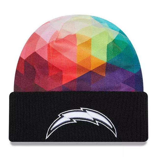 Mens New Era Los Angeles Chargers 2023 NFL Crucial Catch Cuffed Knit Hat Product Image