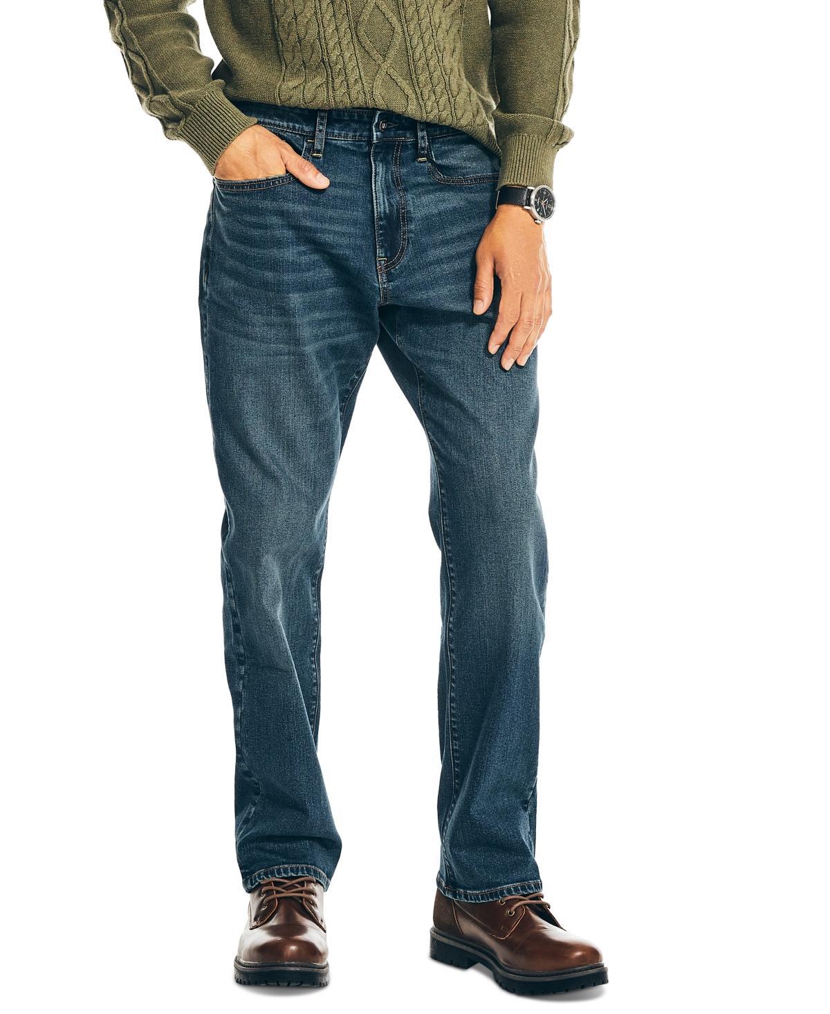 Nautica Mens Original Relaxed-Fit Stretch Denim 5-Pocket Jeans Product Image