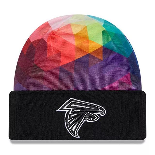 Mens New Era Atlanta Falcons 2023 NFL Crucial Catch Cuffed Knit Hat Product Image