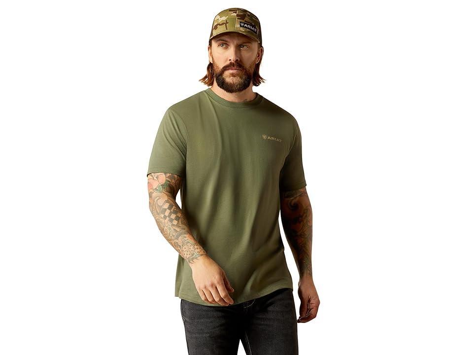 Ariat Duck T-Shirt (Surplus Green) Men's Short Sleeve Knit Product Image