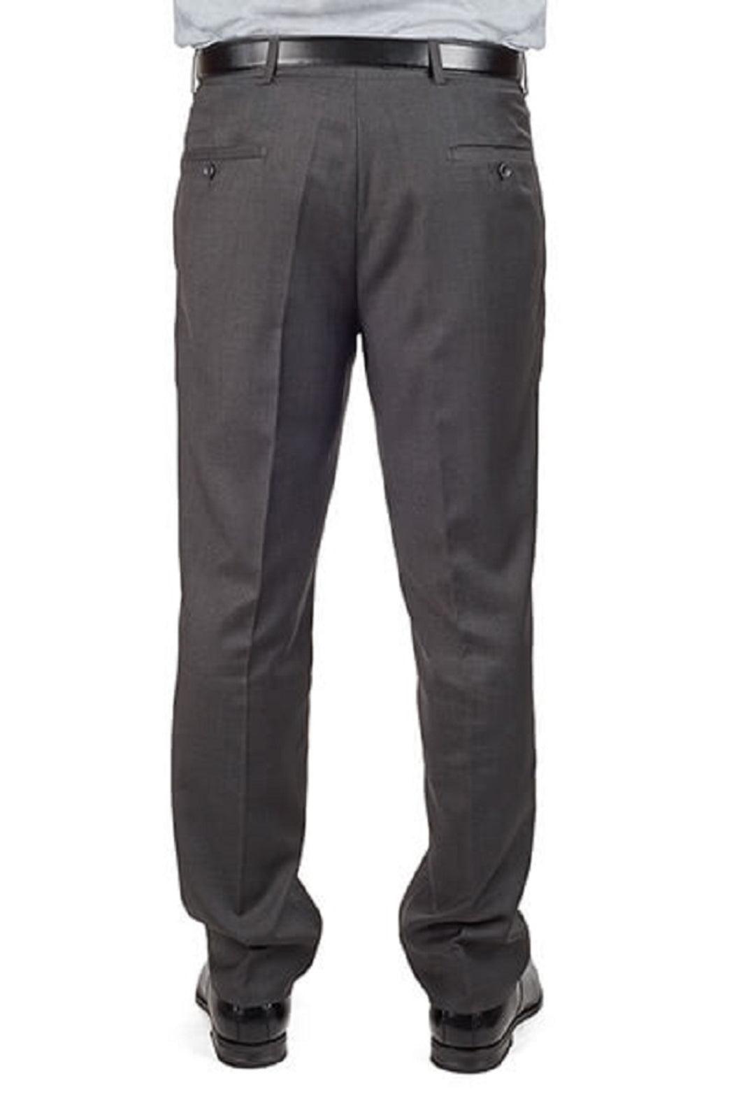 Gray Slim Fit Dress Pants Product Image