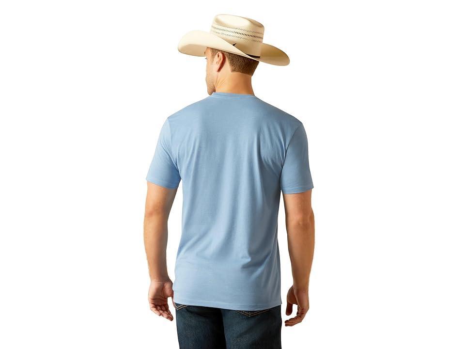 Ariat USA Range T-Shirt (Light Heather) Men's Clothing Product Image