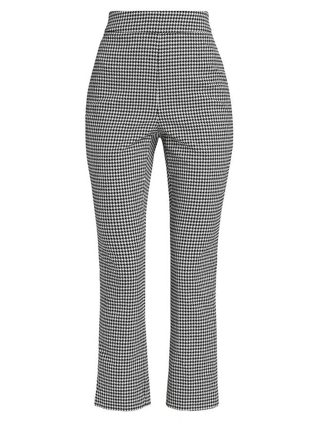 Womens Claire Houndstooth Crop Pants Product Image