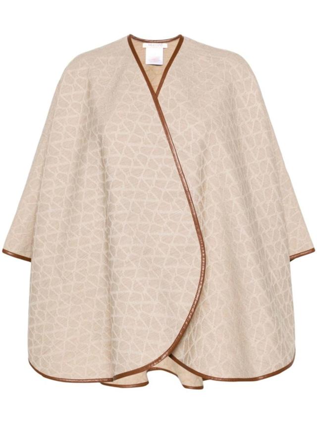 VALENTINO Vlogo Signature Wool Shawl In Multicolor Product Image