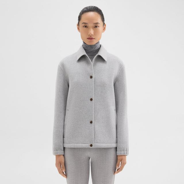 Double-Face Wool-Cashmere Coaches Jacket | Theory Product Image