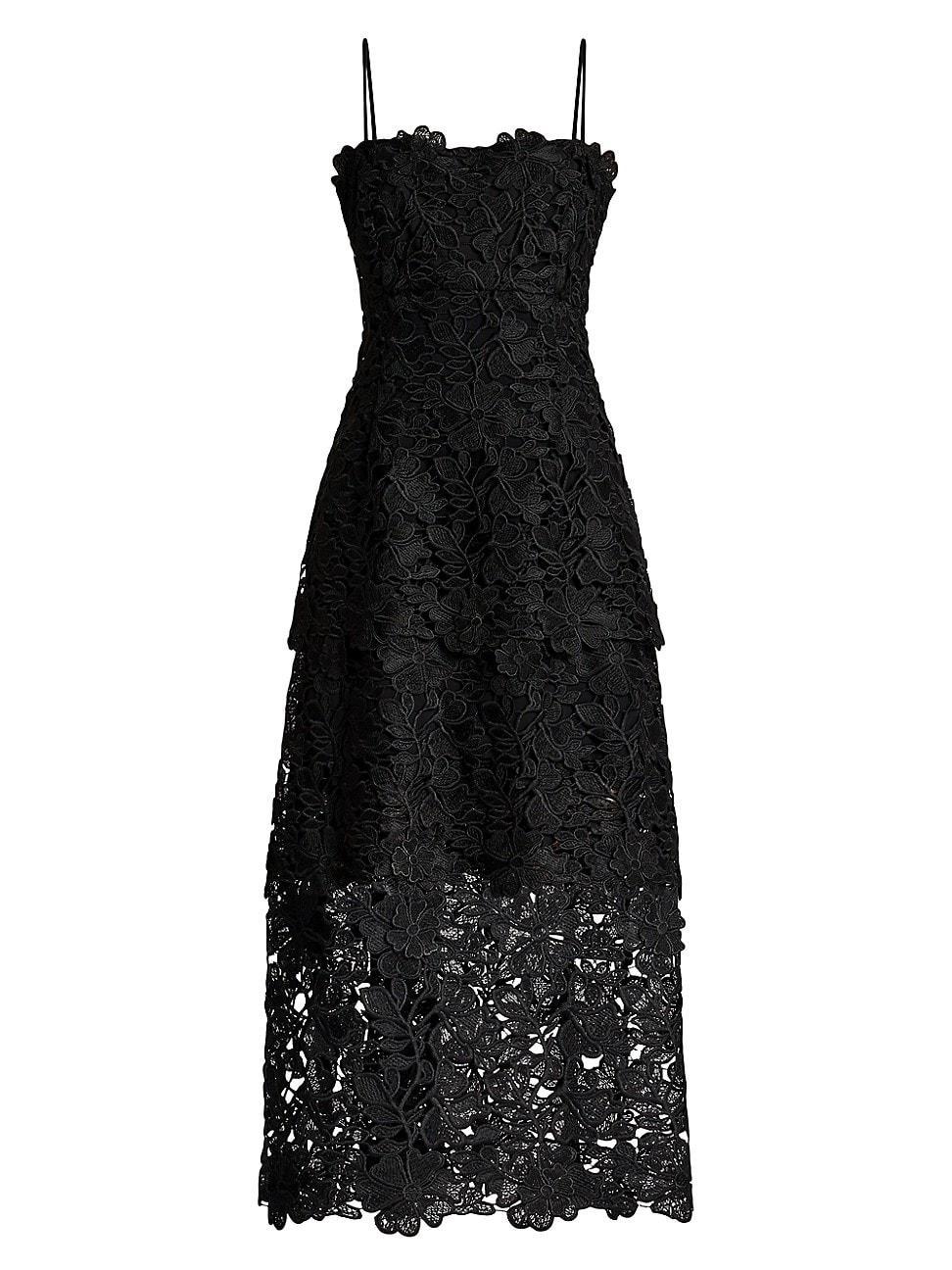 Zac Posen Lace Tiered Dress Product Image