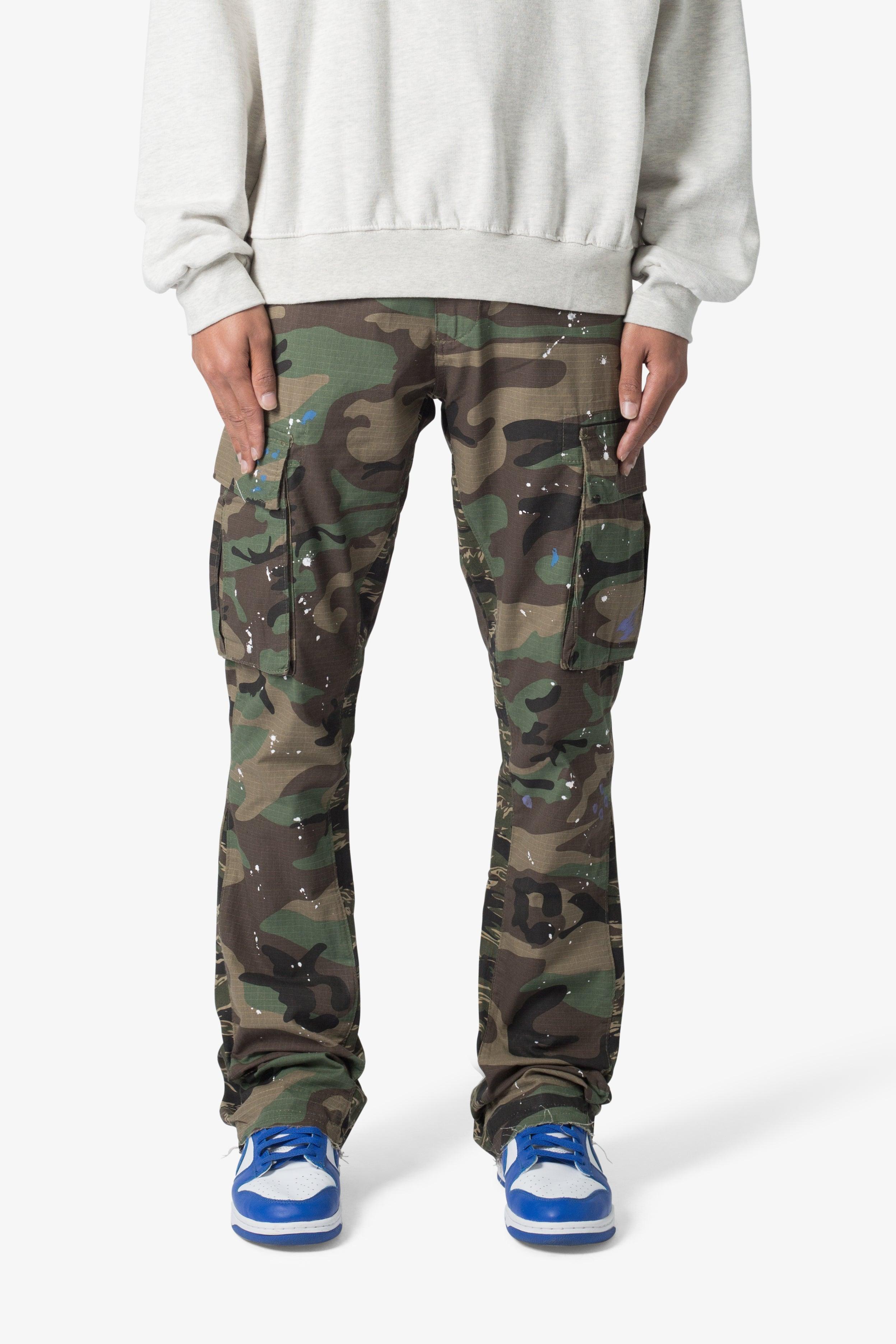 Bootcut Cargo Pants - Camo Product Image