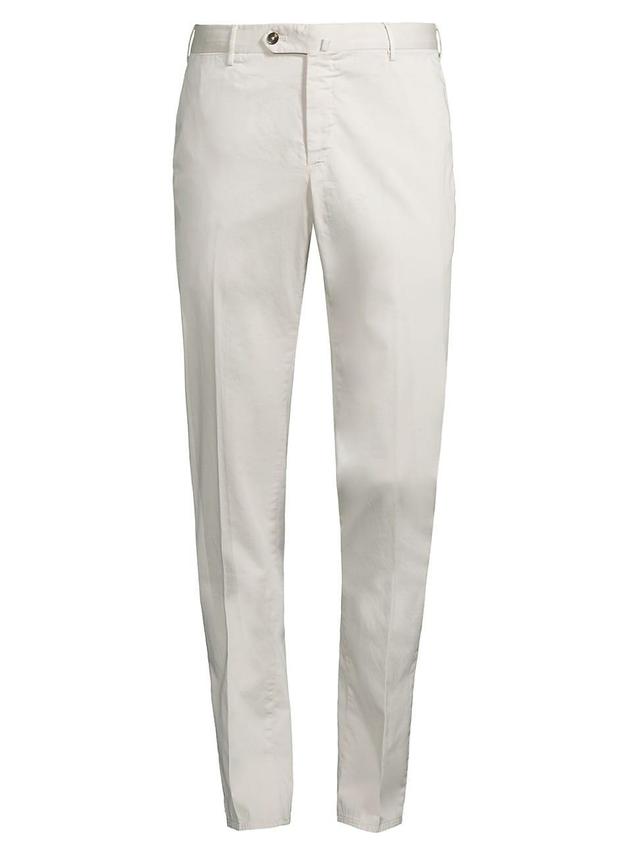 Mens Garment-Dyed Silk Trousers Product Image