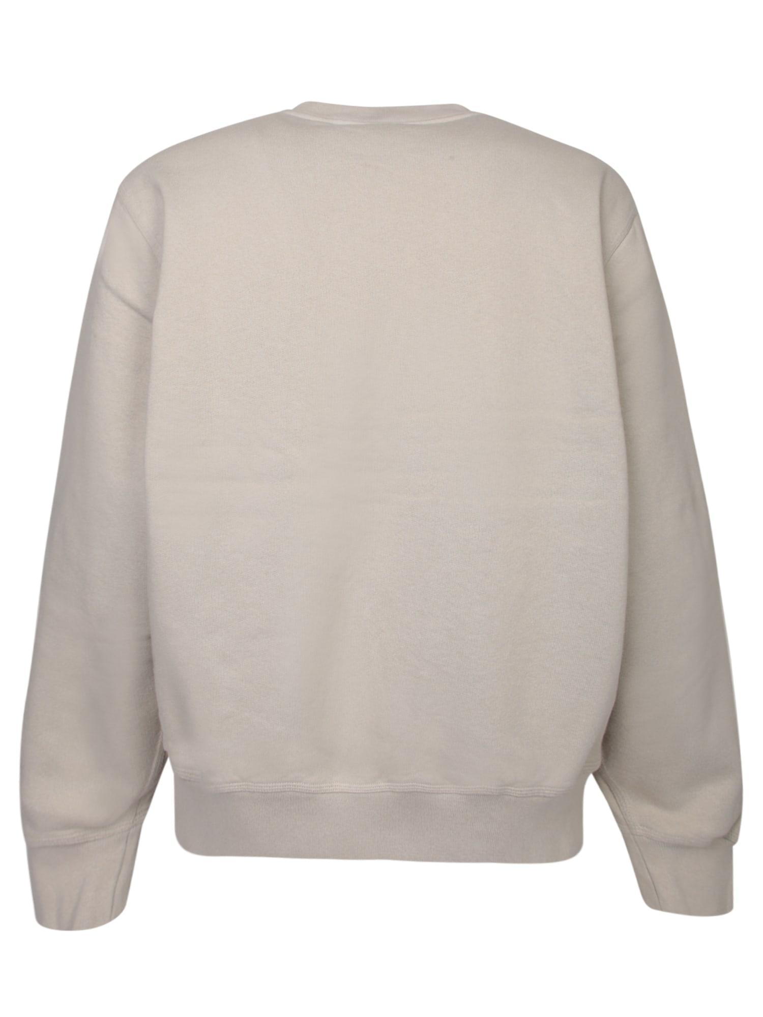 BURBERRY Long Sleeve Jersey Sweatshirt In Grey Product Image