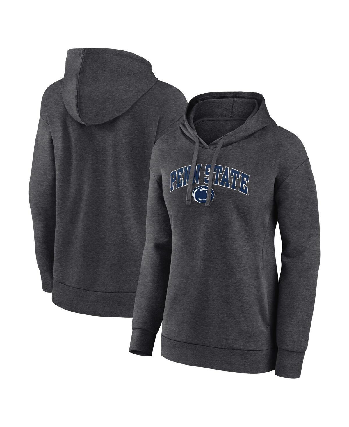 Womens Fanatics Heather Charcoal Penn State Nittany Lions Evergreen Campus Pullover Hoodie Product Image