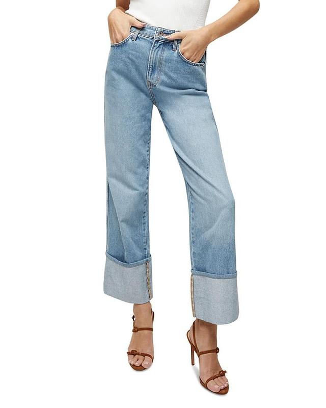 Womens Dylan High-Rise Straight Jeans Product Image