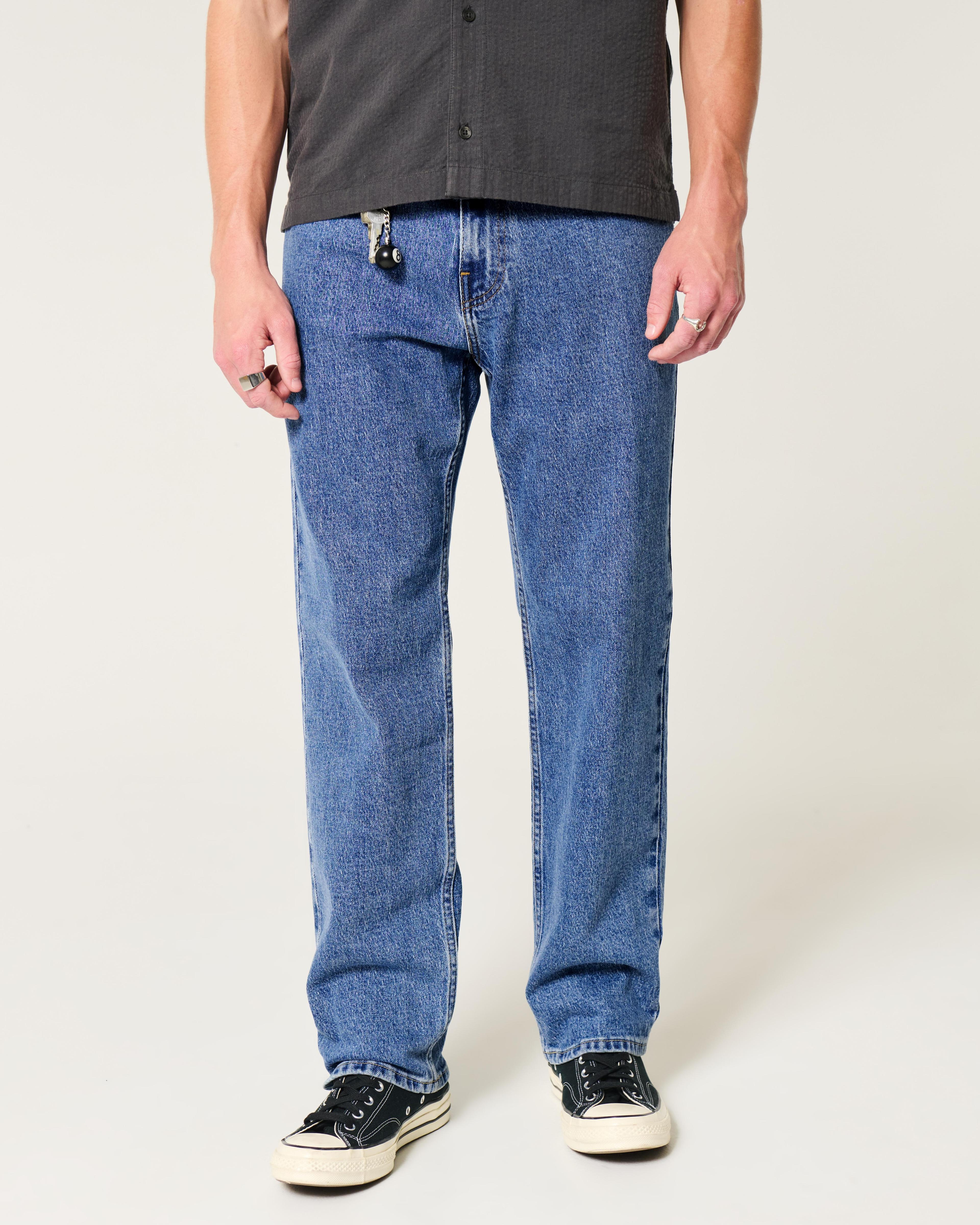 Medium Wash Loose Jeans Product Image