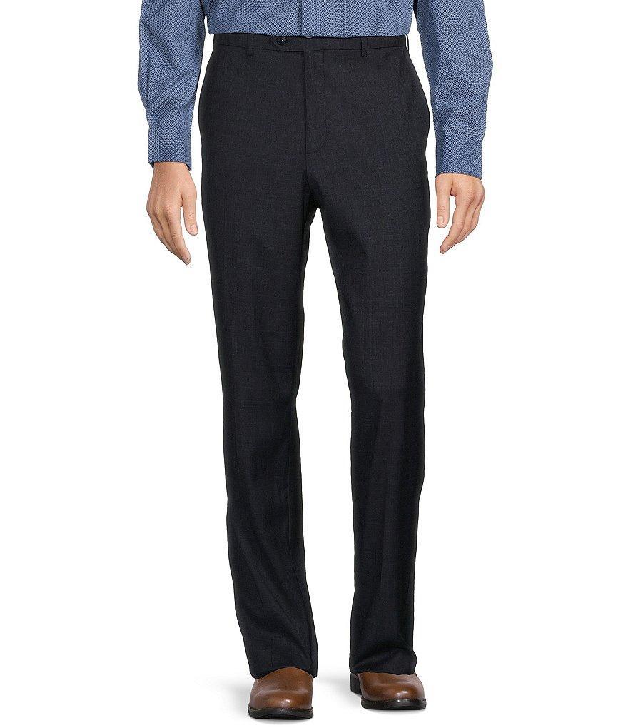 Roundtree & Yorke travelSMART Classic Fit Plaid Ultimate Comfort Stretch Dress Pants Product Image