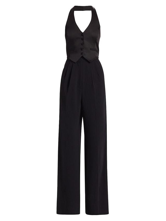 Womens Isadore Tailored Halterneck Jumpsuit Product Image