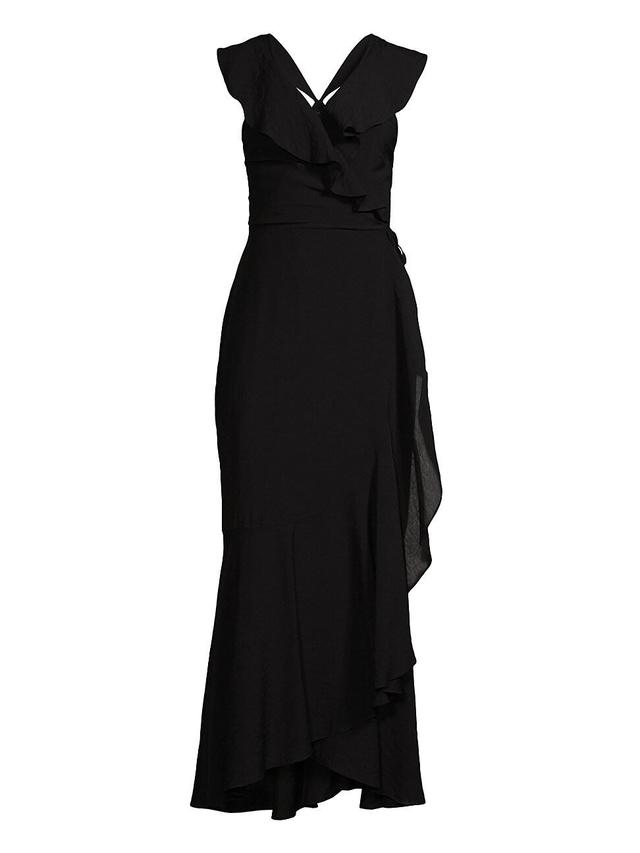 Womens Flutter Fishtail Maxi Dress Product Image