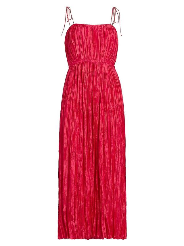 Womens Orla Crinkled Sleeveless Midi-Dress Product Image