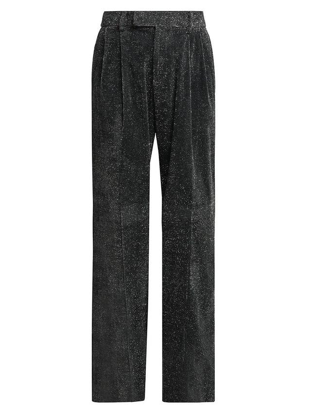 Mens Double-Pleated Shimmer Pants Product Image