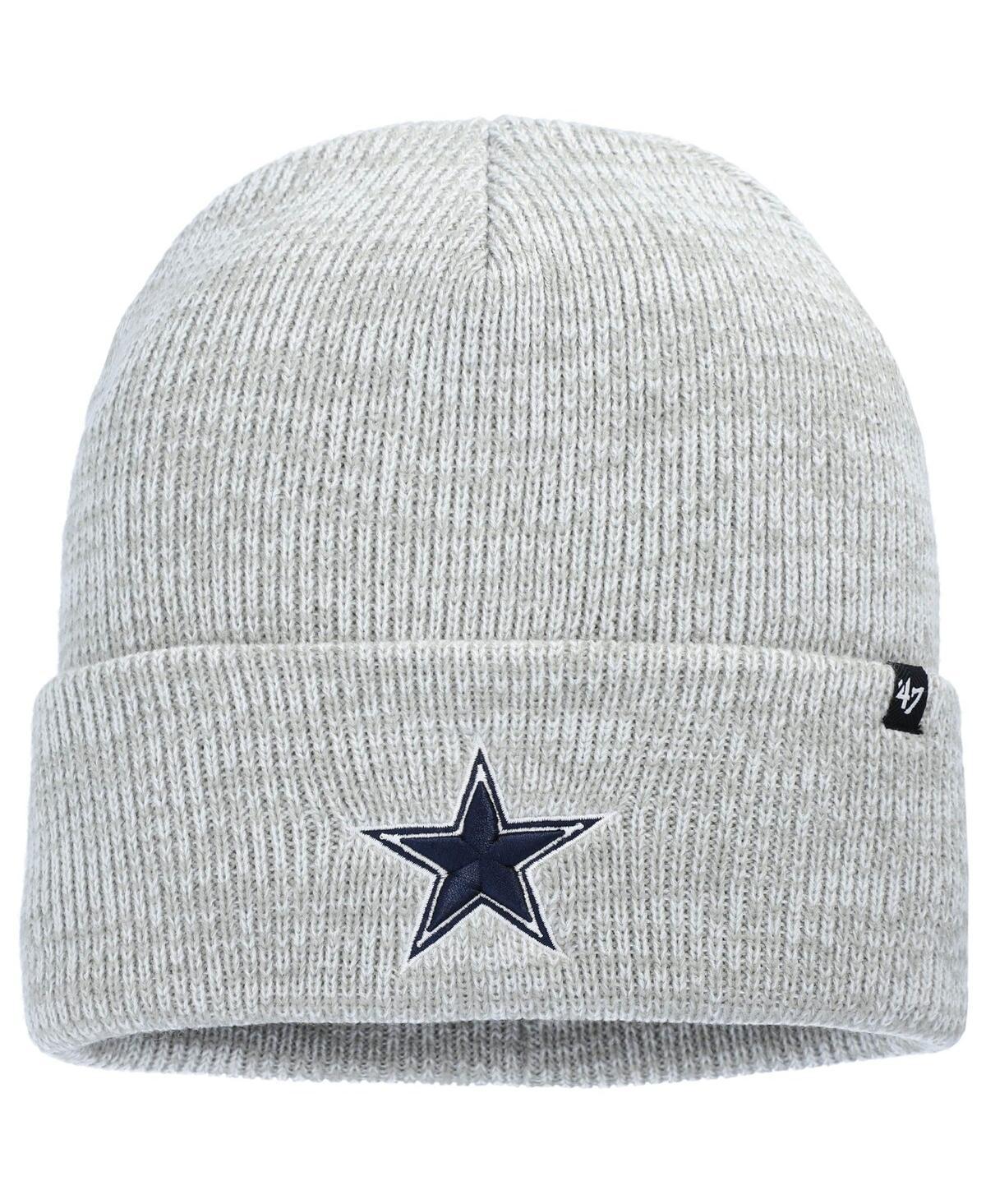 Mens 47 Gray Dallas Cowboys Brain Freeze Cuffed Knit Hat Product Image