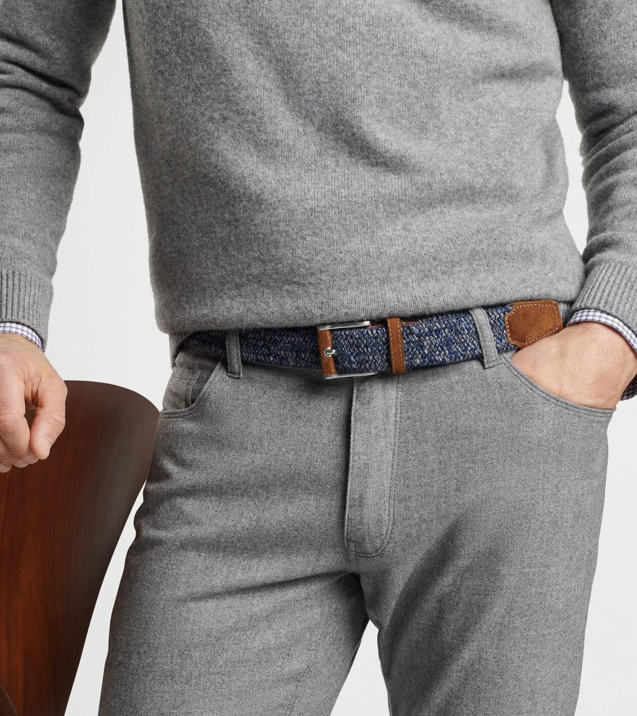 Crafted Mélange Woven Wool Belt Product Image