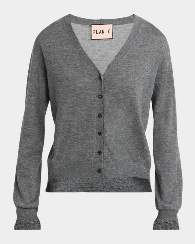 V-Neck Cashmere Cardigan Product Image