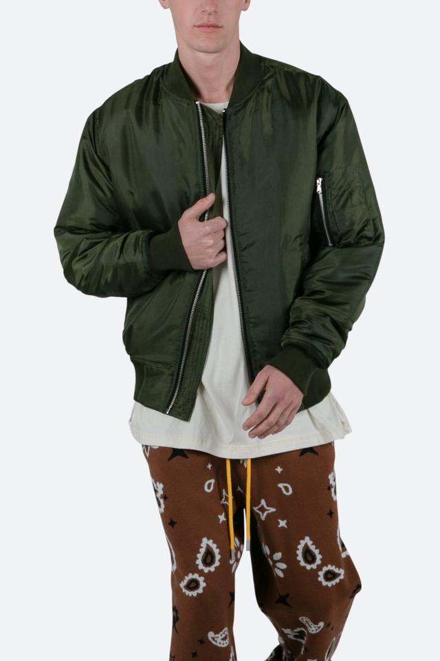 Lightweight Bomber Jacket - Olive Product Image