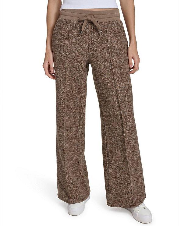 Andrew Marc Sport Pull-On Faux Boucle Wide Leg Pant Product Image