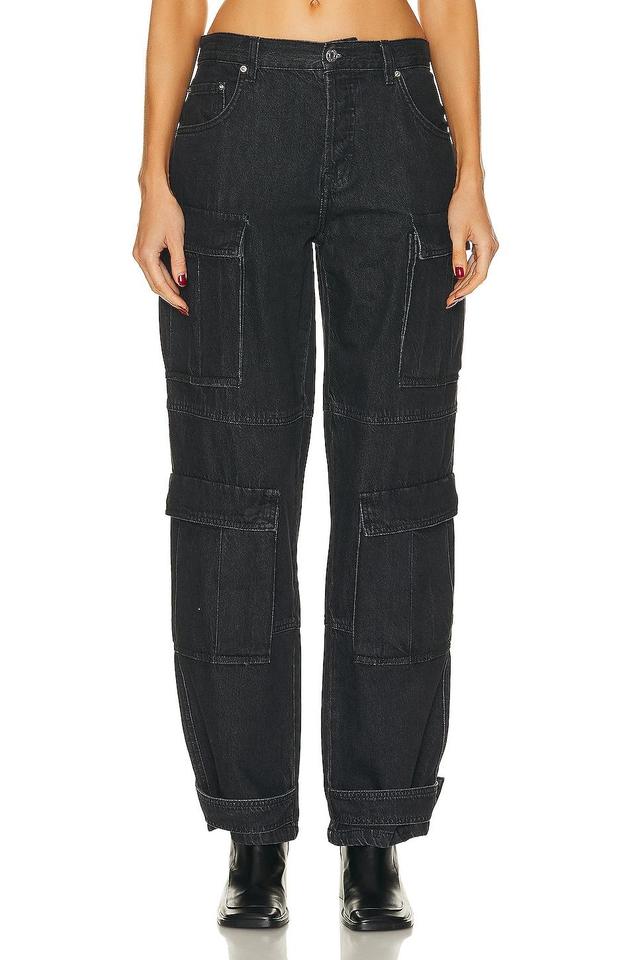 GRLFRND Lex Cargo Jean in Black Product Image