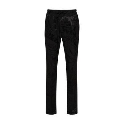 Navy Knit Regular-fit Lounge Pants In Black Product Image