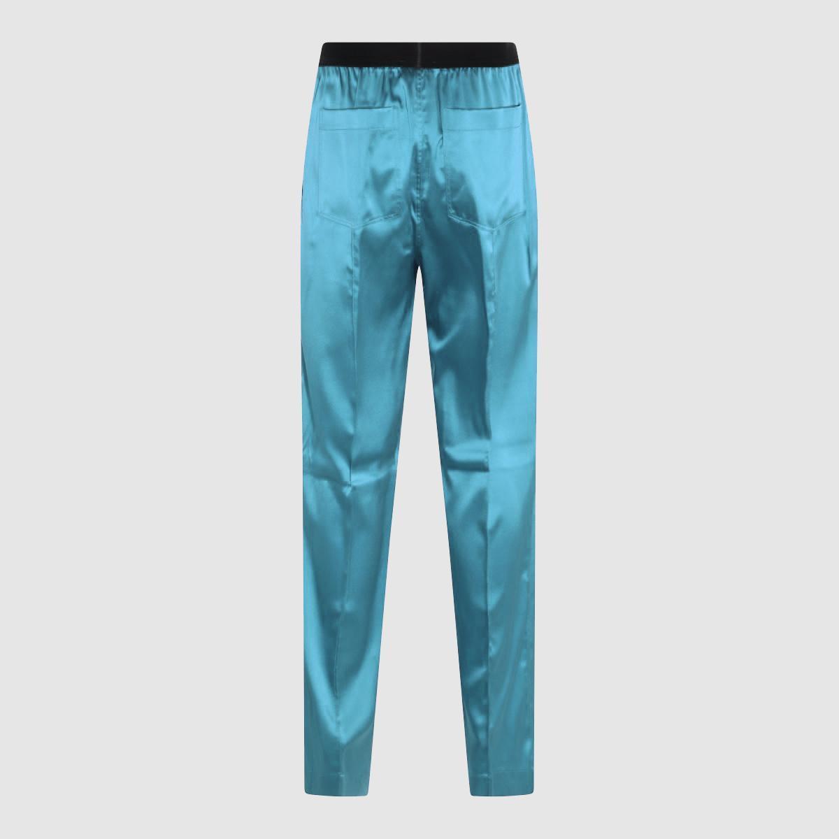 TOM FORD Pantaloni Blue Teal Product Image