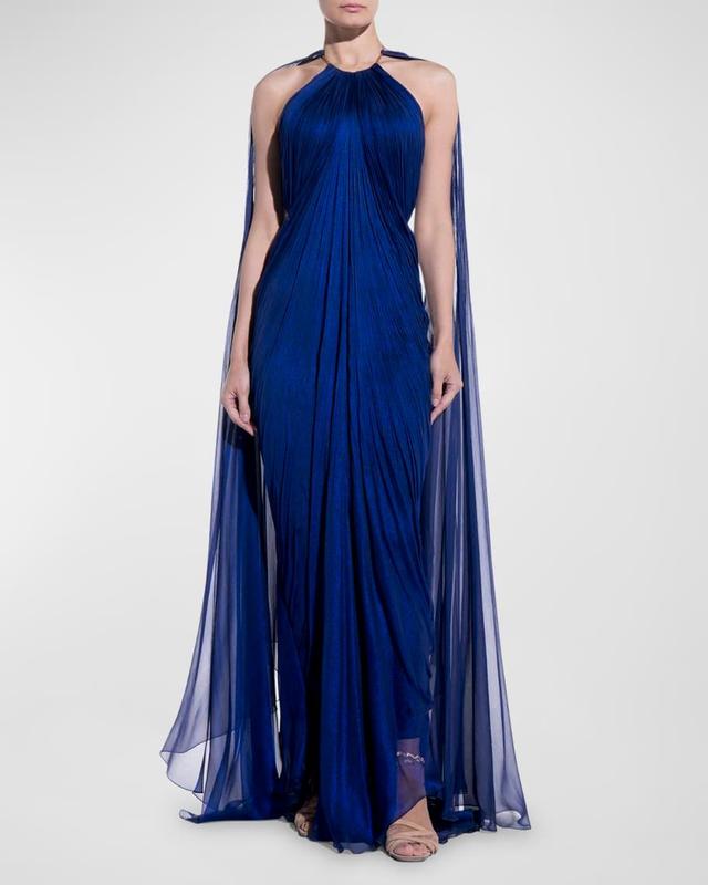 Larisa Pleated Chiffon Gown Product Image