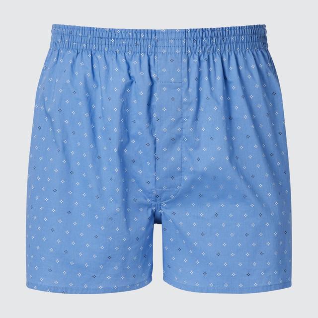 Mens Woven Printed Trunks Blue 3XL UNIQLO US Product Image