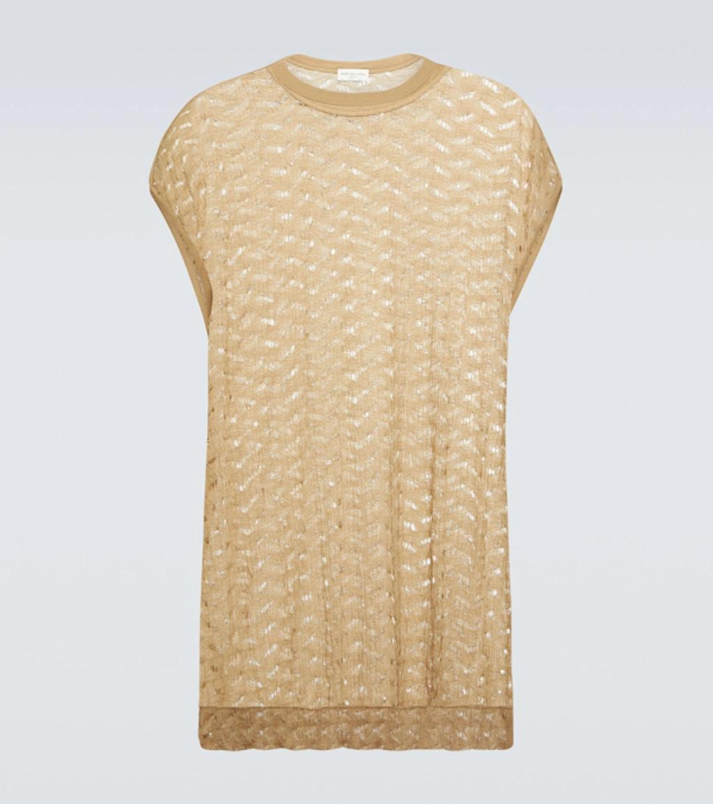 DRIES VAN NOTEN Knit Top In Beige Product Image