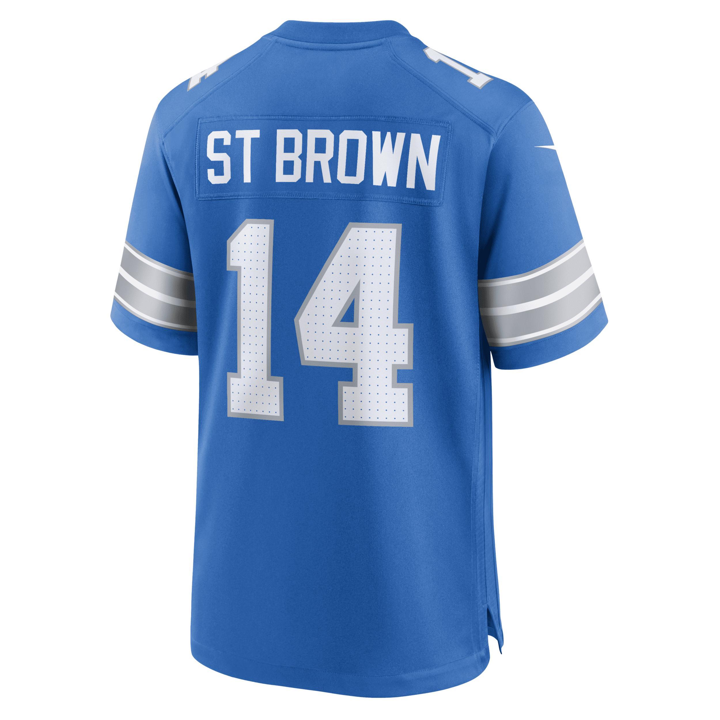 Amon-Ra St. Brown Detroit Lions Nike Men's NFL Game Football Jersey Product Image