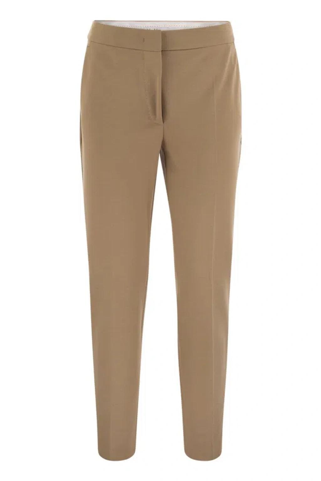 MAX MARA Pegno Slim Cut Trousers In Honey Product Image