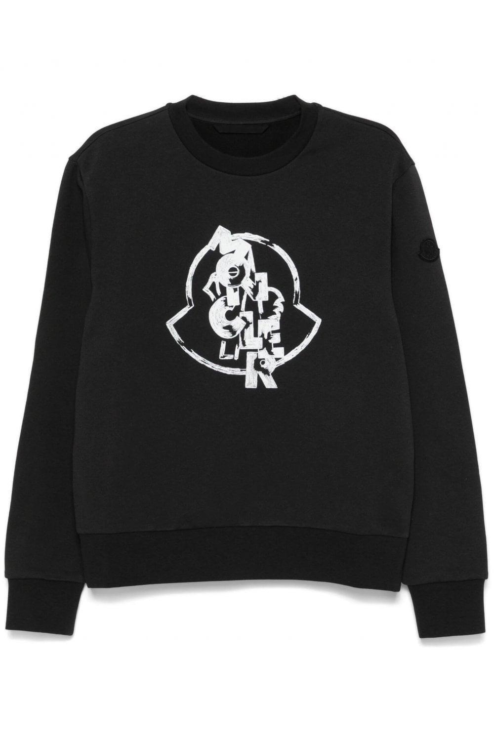 Black Logo-print Sweatshirt Product Image