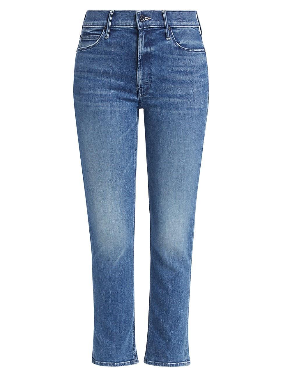 Womens The Dazzler Mid-Rise Straight-Leg Ankle Jeans Product Image