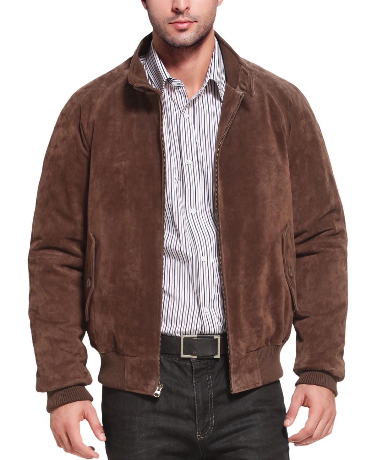 Landing Leathers Men Wwii Suede Leather Bomber Jacket Product Image