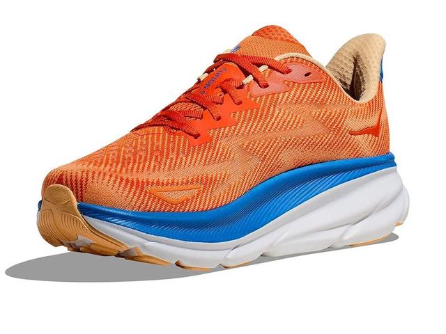 Hoka Men's Clifton 9 (Vibrant Orange/Impala) Men's Shoes Product Image