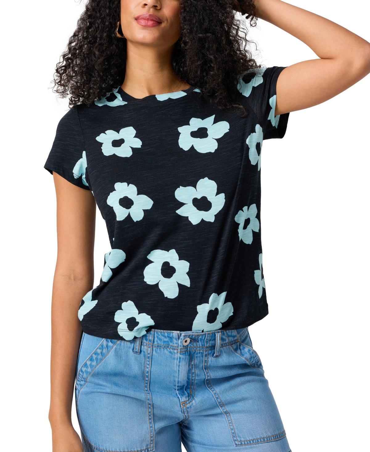 Sanctuary The Perfect Geo Print Cotton Blend Knit Top Product Image