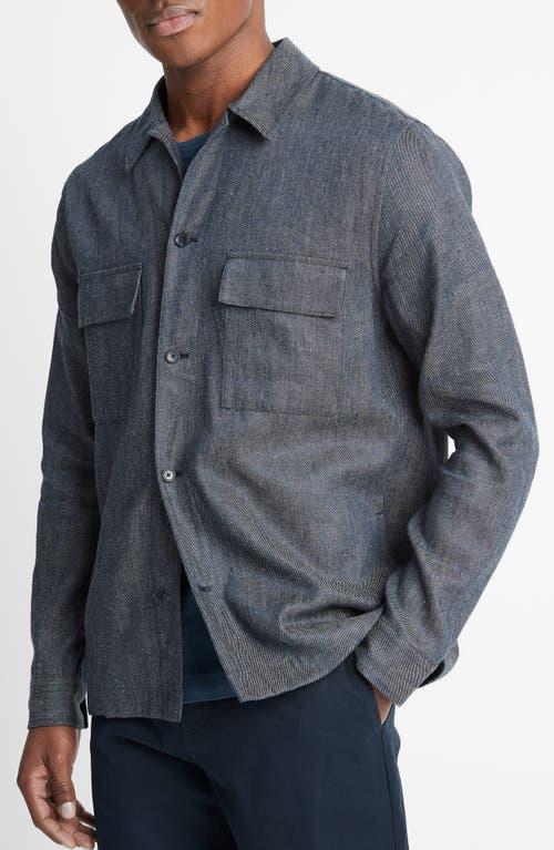 Vince Linen & Cotton Twill Shirt Jacket Product Image