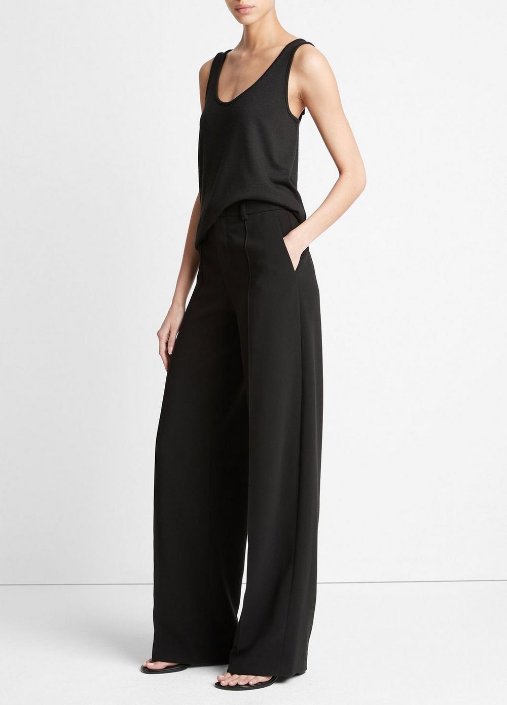 Pintuck Wide-Leg Pant Product Image