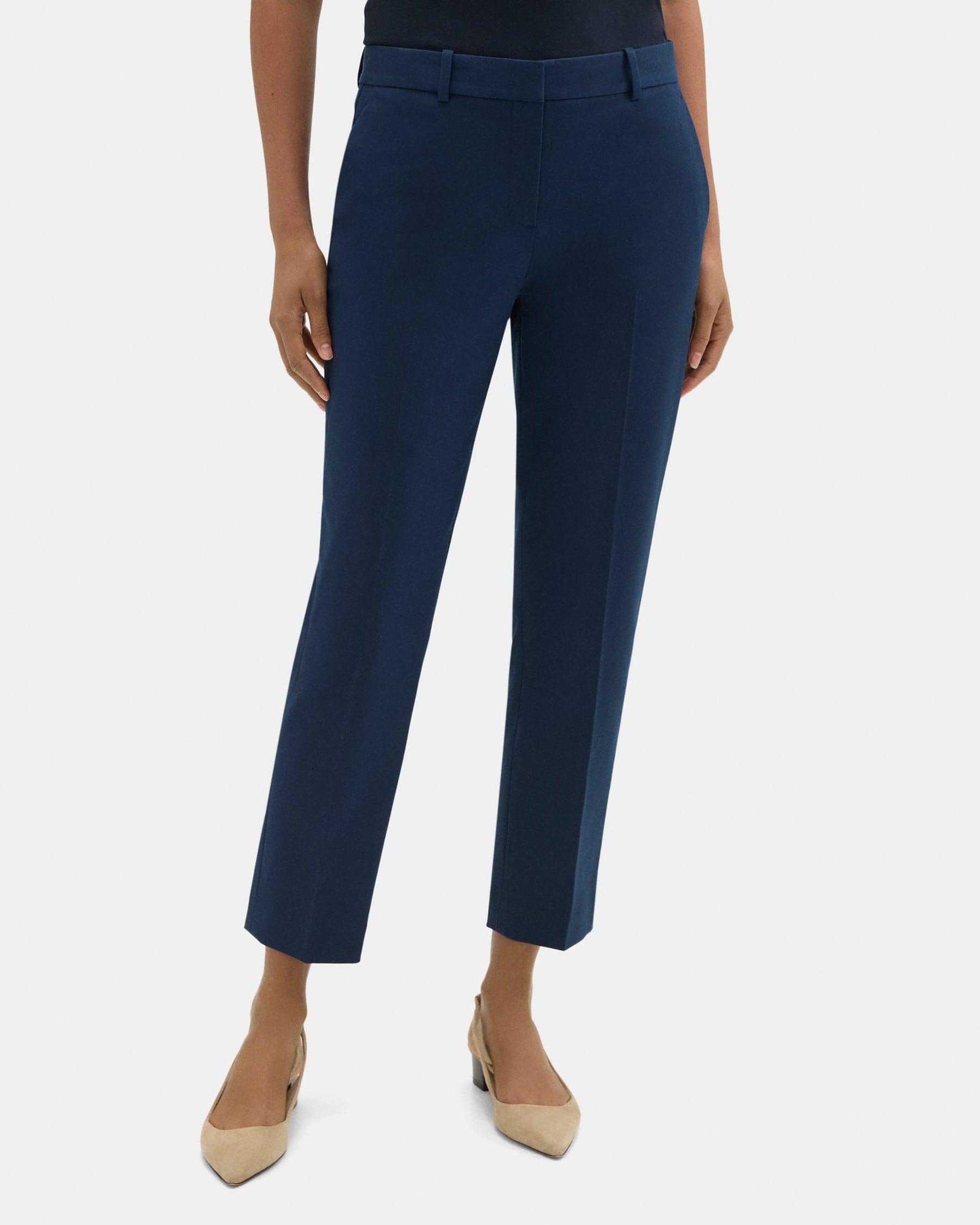 Classic Crop Pant in Cotton-Blend Twill Product Image